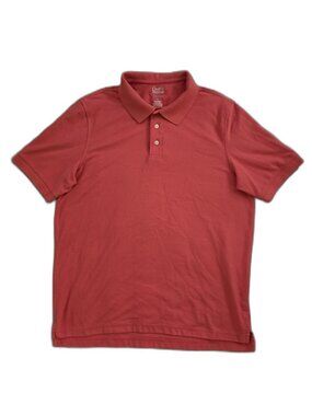 3/$20 Croft & Barrow Men's Easy Care Polo Shirt Coral - Size L